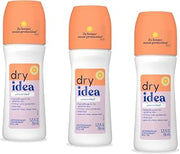 Dry Idea Deodorant 3.25 Ounce Roll-On Unscented Anti-Perspirant (96ml) (Pack of 3)