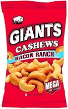 Giants Bacon Ranch Flavor Cashews, 4 Ounce -- 8 per case.