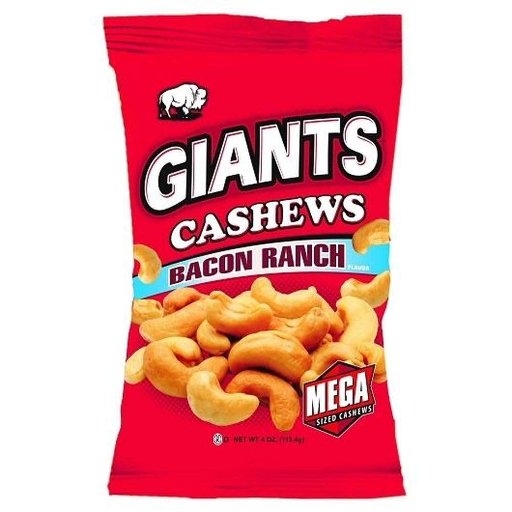 Bacon Ranch Flavor Cashews by GIANTS – 4 Ounces