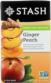 Stash Tea Green Ginger Peach Matcha (Pack of 2)