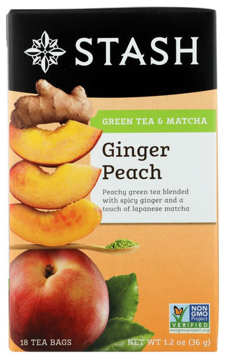 Tea Green Ginger Peach Matcha (Pack of 2) by Stash – 18 Count, Model 00931345