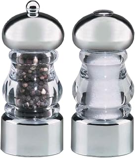 Chef Specialties 29160 5.5 Inch - 14cm LoriAcrylic and Chrome Pepper Mill/SS Set