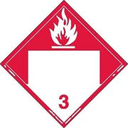 Labelmaster ZT9 Combustible Liquid Hazmat Placard, Blank, Tagboard (Pack of 25)