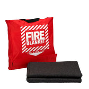 Industrial Wool Fire Blanket by First Aid Only – 16" x 3" x 16", Wool, Black, Model 21-650