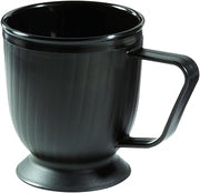 G.E.T. Enterprises HCR-95-BK Black 8 oz. Plastic Insulated Healthcare Mugs (Pack of 4)