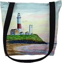 Betsy Drake TY162S 13 x 13 in. Montauk Lighthouse NY Small Tote Bag