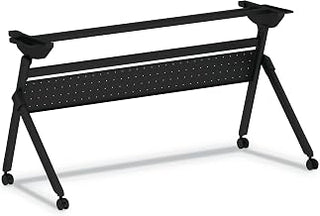 Alera Flip and Nest Table Base, 55.88w x 23.63d x 28.5h, Black