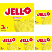 Jell-O Lemon / 3 Ounce (Pack of 5) / 1 Gelatin