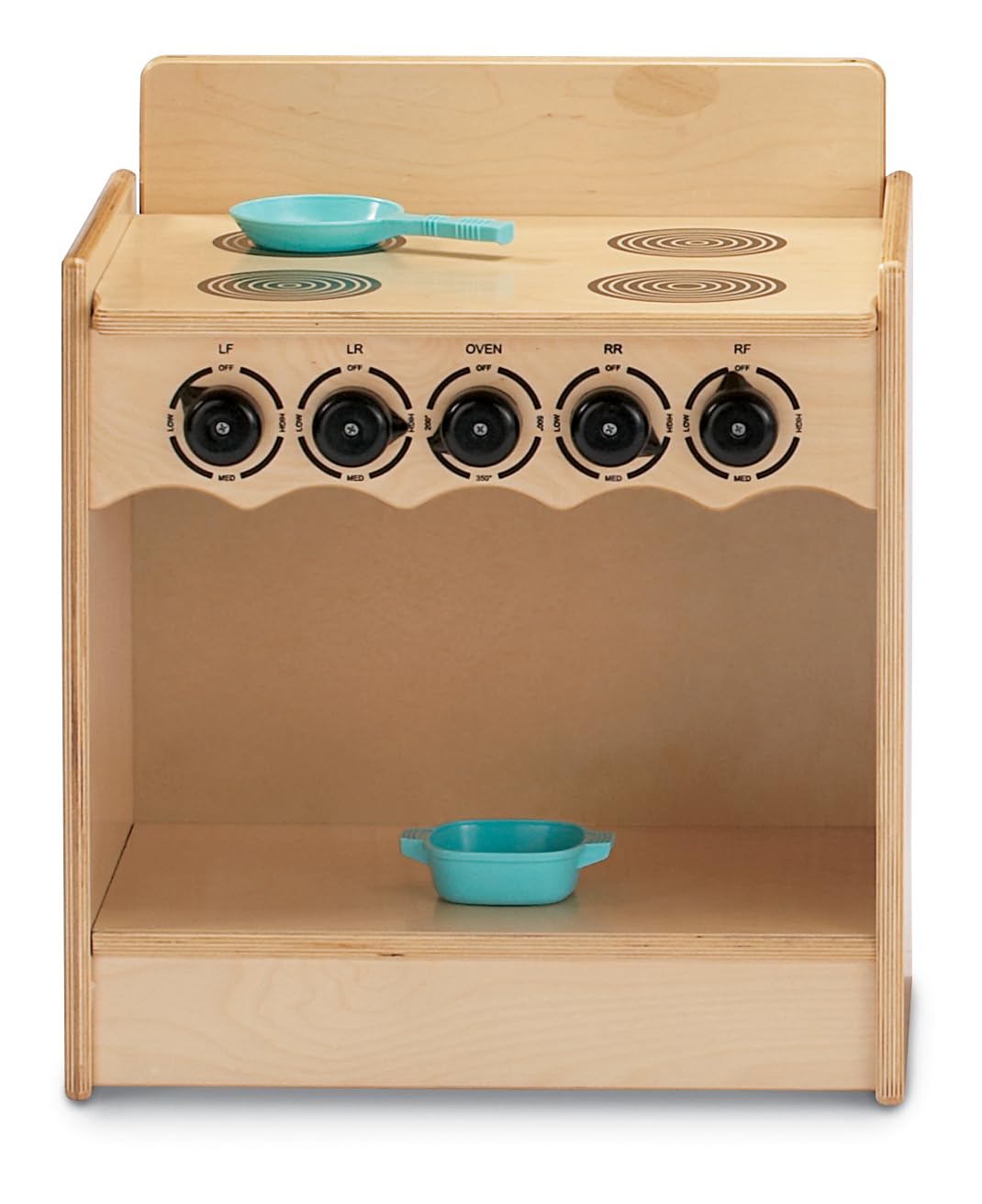 Toddler Contempo Stove by Jonti-Craft – Toddler Size, Wood, White, Model 2079JC