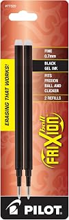 Pilot FriXion Gel Ink Refills for Erasable Pens, Black Ink, 2-Pack
