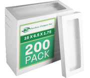 SOUTHERN CHAMPION TRAY White / 16" x 6.5" x 1.75" / White Window Bakery Take Out Containers