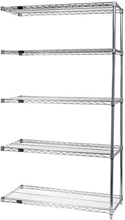 QUANTUM STORAGE SYSTEMS Wire 5 Shelf ADD-ON KIT Stainless 63in