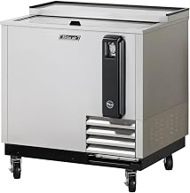 TBC36SD 8 cu. ft. Bottle Cooler with Forced Air Cooling System High Density PU Insulation PE Coated Dividers Efficient Refrigeration System and Stainless Steel Construction: Stainless Steel