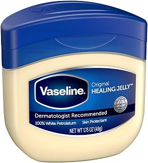 Vaseline 100% Pure Petroleum Jelly, 1.75 Oz / 49 Gr Jars (Pack of 3)