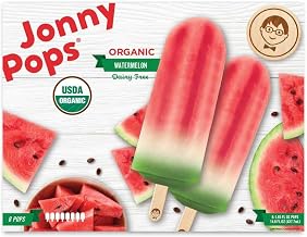 Jonnypops Organic Watermelon Ice Pop - 48 per case.