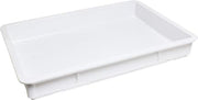 Thunder Group PLDB182603PP Pizza Dough Box, 18" x 26" x 3", Stackable, Polypropylene, White, Pack of 6