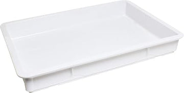 Thunder Group PLDB182603PP Pizza Dough Box, 18" x 26" x 3", Stackable, Polypropylene, White, Pack of 6