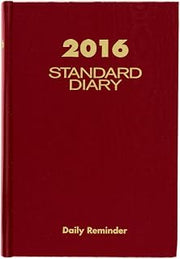 AT-A-GLANCE Standard Diary 2016, Daily Diary, 5.75 x 8.25 Inches, Red (SD38913)