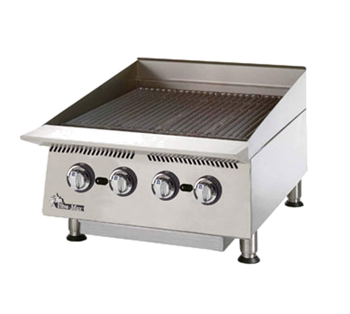 Star Mfg. Ultra-Max 24" Radiant Gas Char-Broiler by Star Micronics – Cast Iron, Model 8124RCBA
