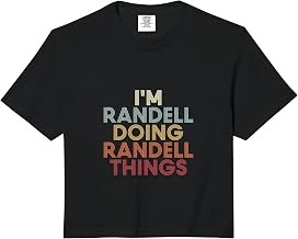 Randell Name Randell Personalized Name First Given Comfort Colors Crop Top