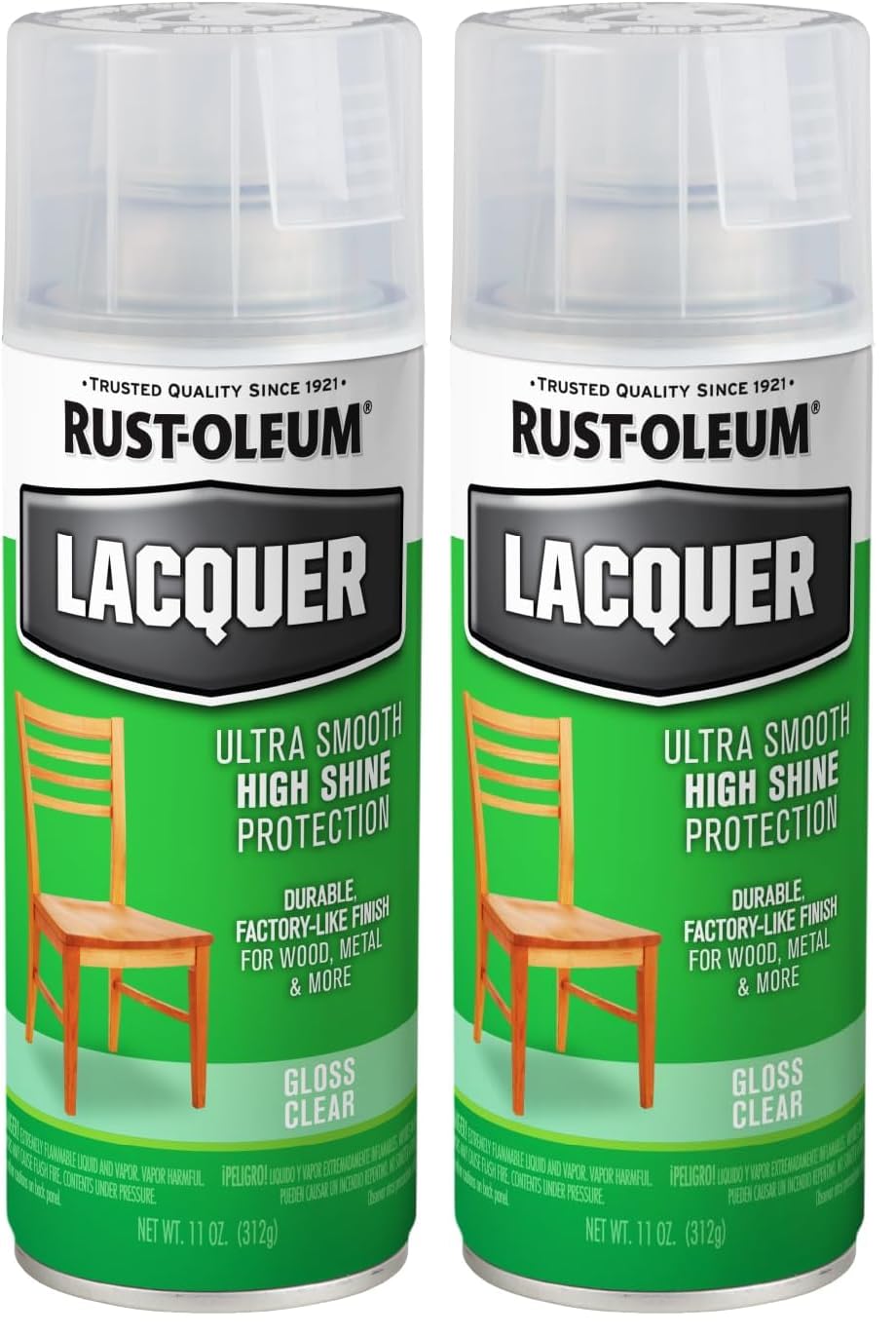 Rust-Oleum Clear / 11 Ounce (Pack of 2) / 1 Spray Paint
