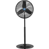 Premium 30" Non Oscillating Pedestal Fan - 1/2 HP - TEAO Motor - 9400 CFM by Continental Dynamics – 42"L x 35"W x 10"H, Alloy Steel, Black, Model SFSE1-750Y-D2