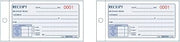 Rediform Small Money Receipt Book, 5 x 2-3/4, Carbonless Duplicate, 50 Sets/Book, 2 Packs