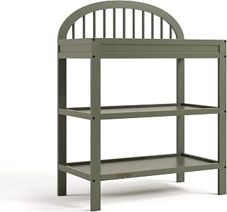 Graco Olivia Changing Table with Water-Resistant Changing Pad, Olive