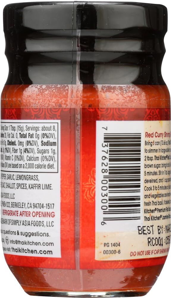 Paste Curry RED by Thai Kitchen – 4 Fl Oz (Pack of 12), Pack of 60, Model 737628003006