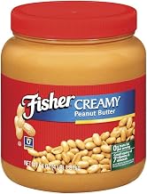 Fisher Natural Peanut Butter Creamy, 35-Pound Pail