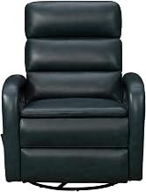 BarcaLounger Nick Recliner Swivel Glider in Ryegate Sapphire Blue