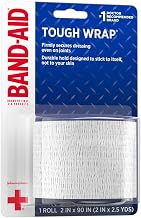 Johnson and Johnson Band-Aid Medium 2 in. Secure-Flex Wrap 2.5 yd. Roll - 24 per case.