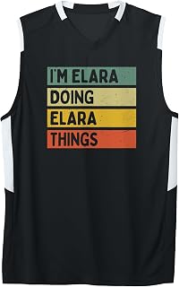 I'm Elara Doing Elara Things Funny Personalized Quote Adult & Youth Basketball Jersey
