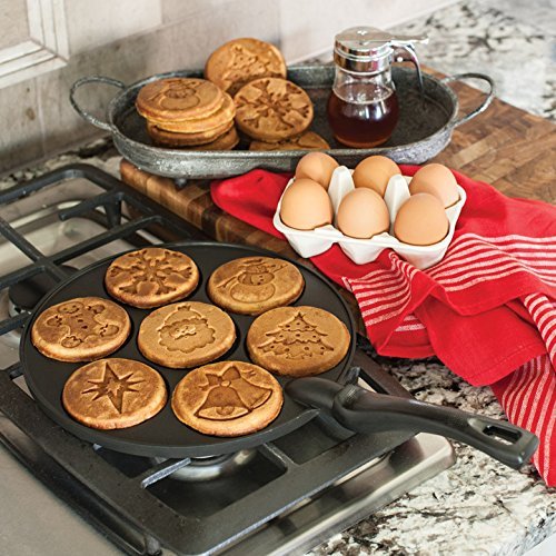 Nordic Ware Black / Holiday 1 Pancake / 17.5x10.5x2.1 Specialty & Novelty Cake Pans