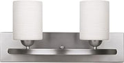 Canarm Hampton IVL370A02BPT 2 Light Bath Vanity Light Finish: Brushed Pewter White
