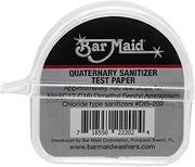 Sanitizer Test Strips Dispenser, Quaternary Strips, 100 Strips per Dispenser