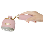Retro Edition 2-in-1 Rechargeable Fabric Shaver & Lint Roller by SALAV – 8.5in x 3.25in x 3.5in, Plastic, Rose, Model LR-900