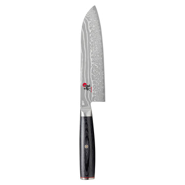 Kaizen II 7-inch Santoku Knife by MIYABI – 8", FC61 high-carbon stainless steel, Stainless Steel, Model 34684-183