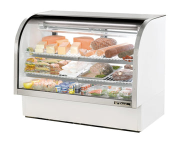 Refrigerated Curved Glass Display by TRUE – 30.0 cubic_feet, Model TCGG-60