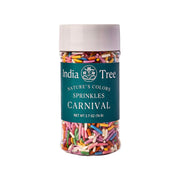 Nature's Colors Plant-Based Carnival Sprinkles by India Tree – 2.7 Ounce (Pack of 1), Rainbow, Model 10829