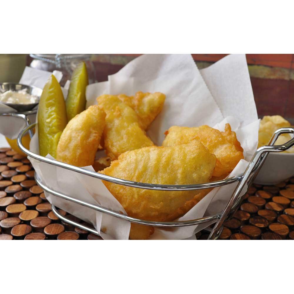 Singleton Natural Hand Cut Beer Battered Cod Fillet by Singleton Seafood – 160 Ounce (Pack of 1)
