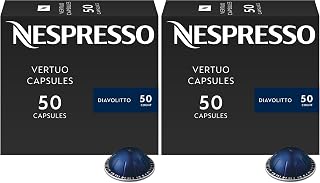 Nespresso VertuoLine Espresso,Diavolitto,50 Count (Pack of 2)