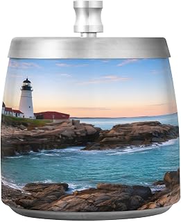 Seaside Splash Ashtray with Lid, Outdoor Ashtrays for Patio