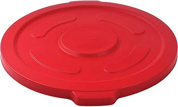 Global Industrial 55 Gallon Garbage Can Lid, Red
