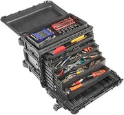 Pelican 004500-0610-110 0450Sd6, Protector Case/6 Shallow+1 Deep Drawers, Blk