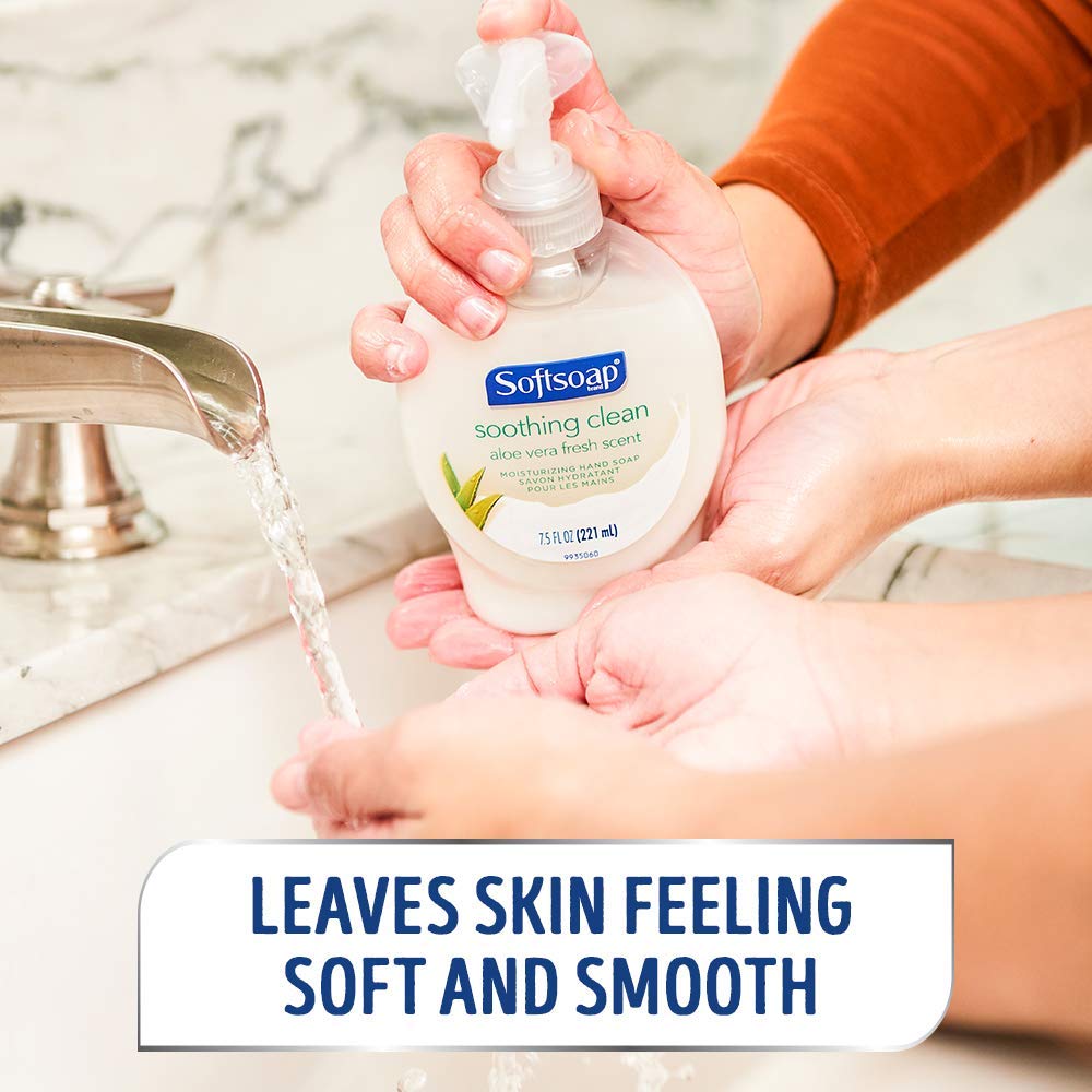 Moisturizing Hand Soap Refill Soothing Aloe Vera - 32 oz by Softsoap – 32 Fl Oz (Pack of 1), White, Model 126981