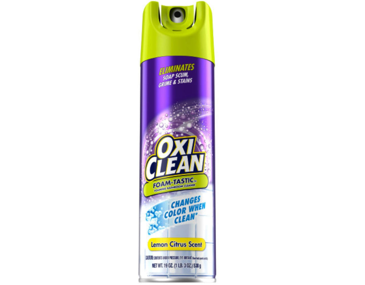 Foam-Tastic Bathroom Cleaner 19oz. (2-Pack) by OxiClean – 19 Ounce (Pack of 2), Pack of 2