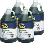 Zep Pots and Pans Plus 1 Gallon (Case of 4) Restaurant Grade Super Concentrate
