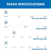 Printer Paper by Hammermill – 1 Ream | 500 Sheets, Printer Paper, White, Model 150010