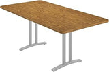 Correll 36x72 Rectangle Modern Conference Table in Oak